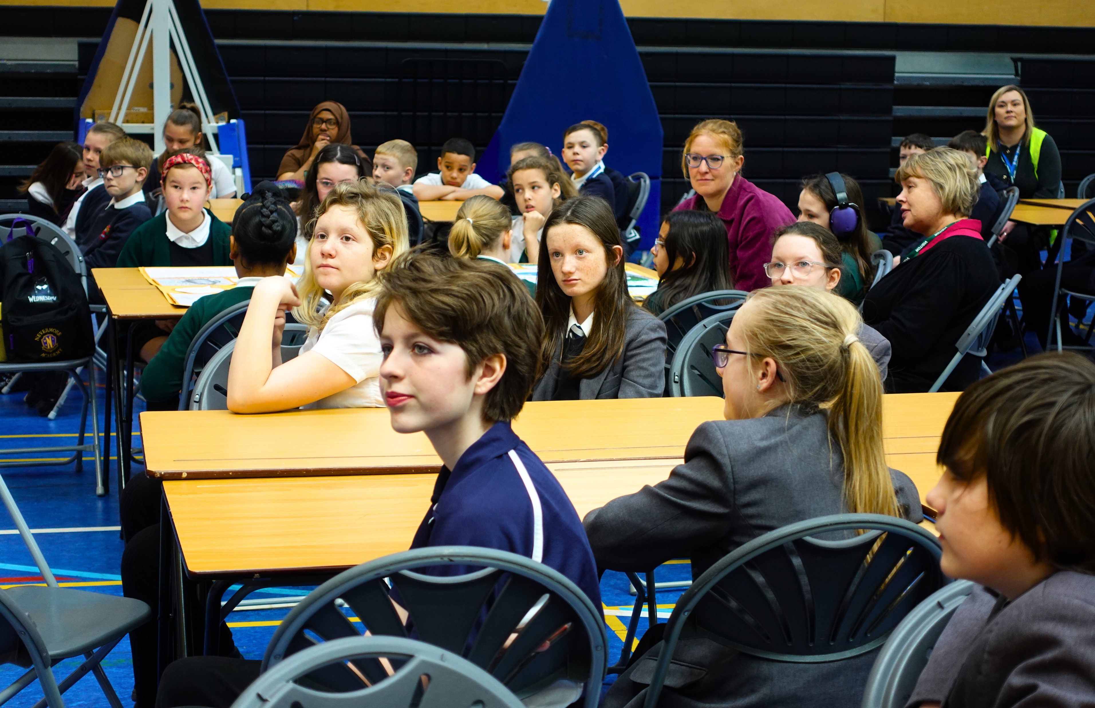 Nole Baker Science Fair Mar26 group of pupils